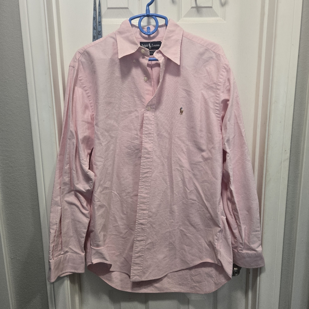 Ralph Lauren Men's Yarmouth Oxford Pink Shirt Size 16-35